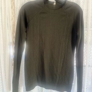 Lululemon Athletica Dark Green Long Sleeve Top